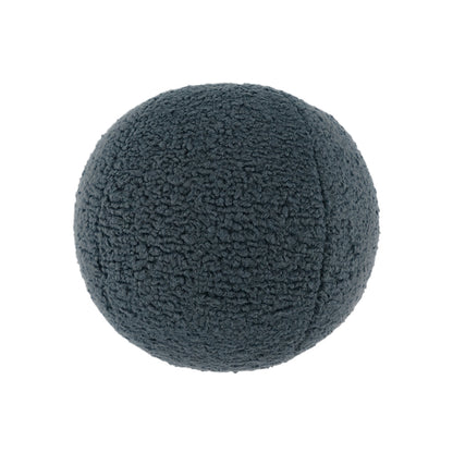D.V. KAP HOME   12" x 12" Poodle Ball Pillow - Mineral Solid, Faux Fur    - 3735-M-1212