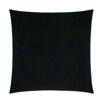 D.V. KAP HOME   24" x 24" Posh Duo Pillow - Black Solid, Transitional    - 3736-B-2424