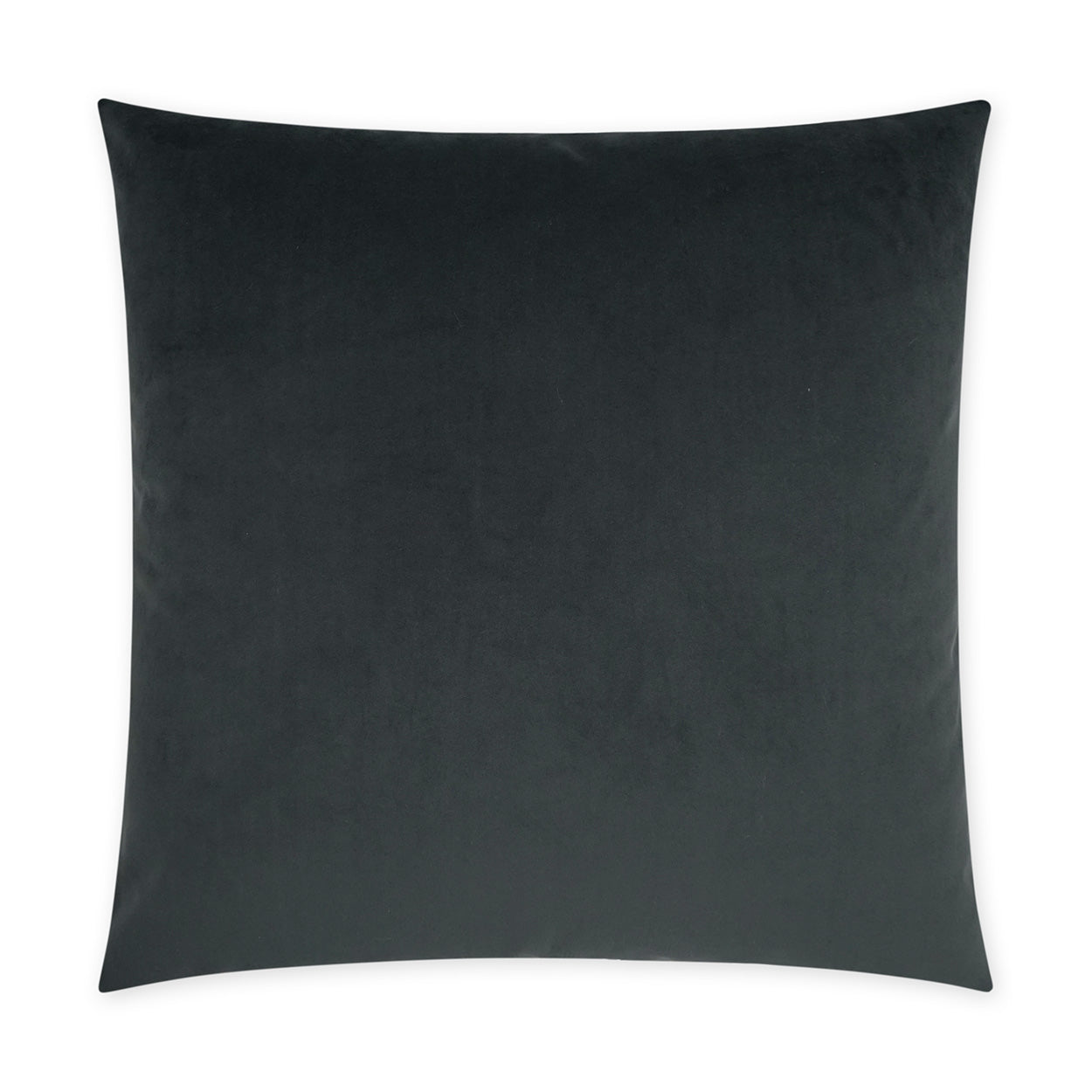 D.V. KAP HOME   24" x 24" Posh Duo Pillow - Charcoal Solid, Transitional    - 3736-C-2424