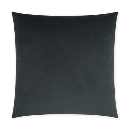 D.V. KAP HOME   24" x 24" Posh Duo Pillow - Charcoal Solid, Transitional    - 3736-C-2424