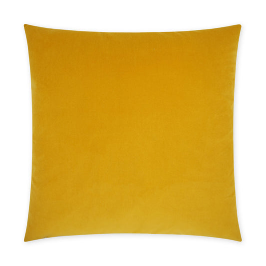 D.V. KAP HOME   24" x 24" Posh Duo Pillow - Mustard Solid, Transitional    - 3736-M-2424