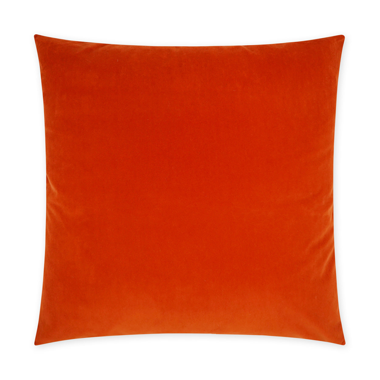 D.V. KAP HOME   24" x 24" Posh Duo Pillow - Orange Solid, Transitional    - 3736-O-2424