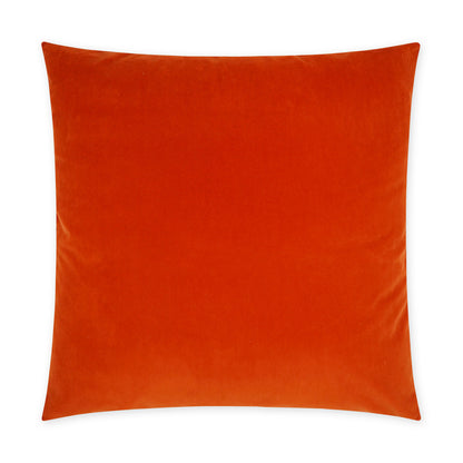 D.V. KAP HOME   24" x 24" Posh Duo Pillow - Orange Solid, Transitional    - 3736-O-2424