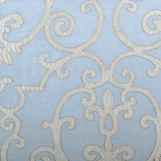 Duralee Monogram 800273H | 157-Chambray  Drapery     - 374135