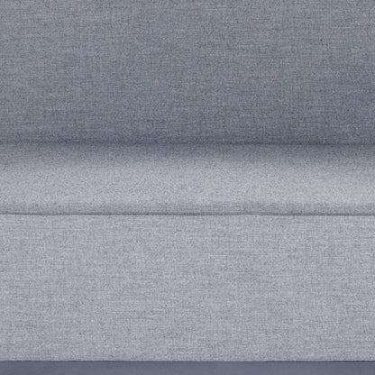 37" Gray Linen Arm Chair