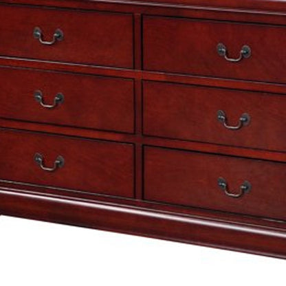 58" White Solid Wood Seven Drawer Triple Dresser