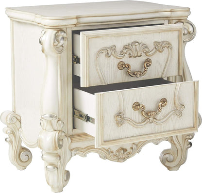 31" Brown Two Drawers Nightstand