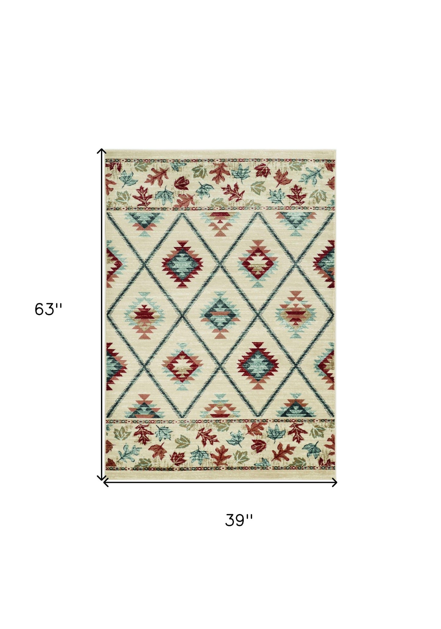 9' X 12' Ivory Area Rug