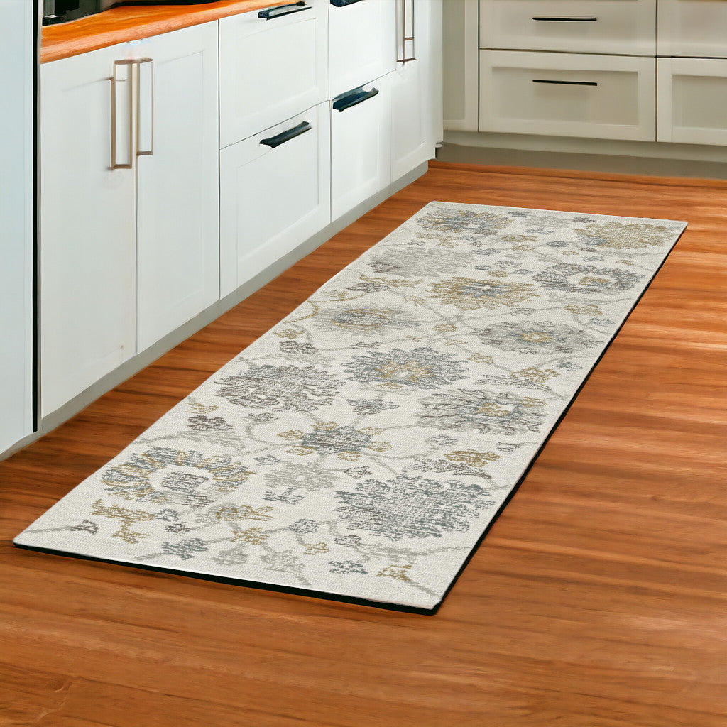 96 X 132 Ivory  Wool Rug