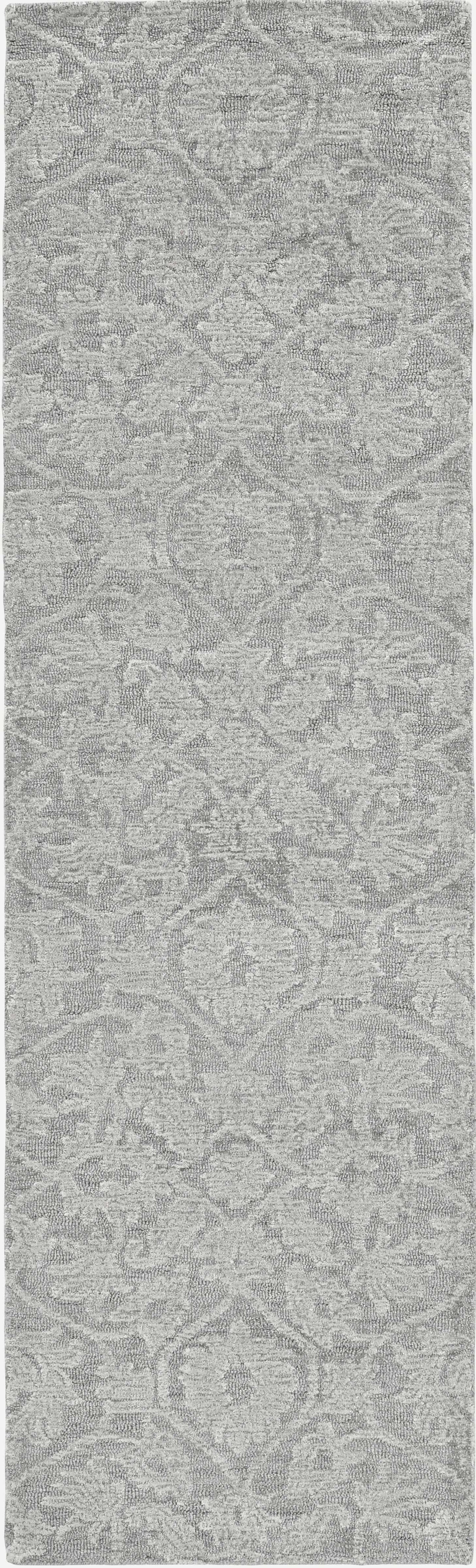 78 X 114 Grey Wool Rug