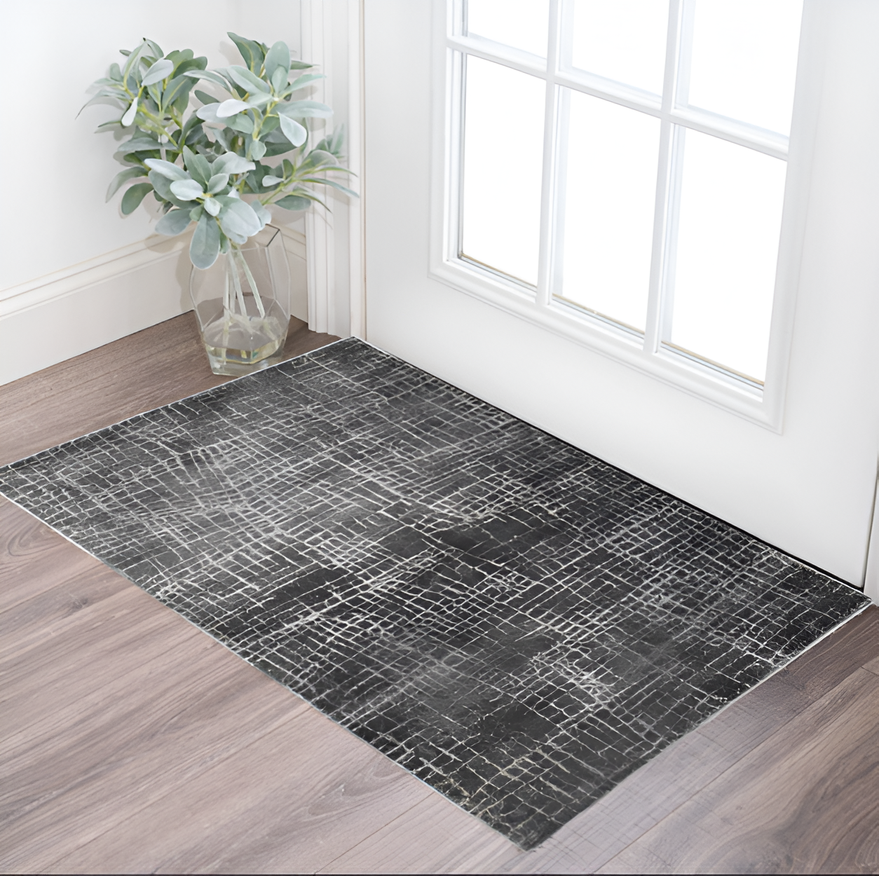 3' X 5' Gray Abstract Area Rug