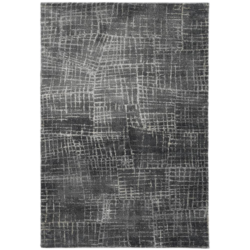 3' X 5' Gray Abstract Area Rug