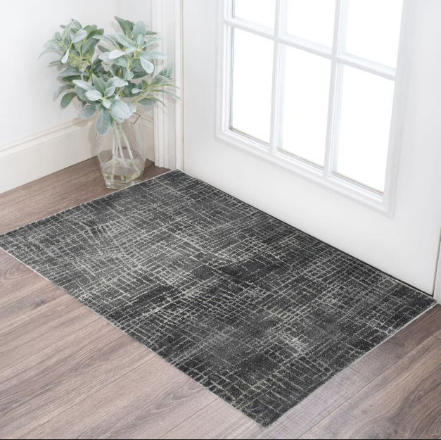 3' X 5' Gray Abstract Area Rug