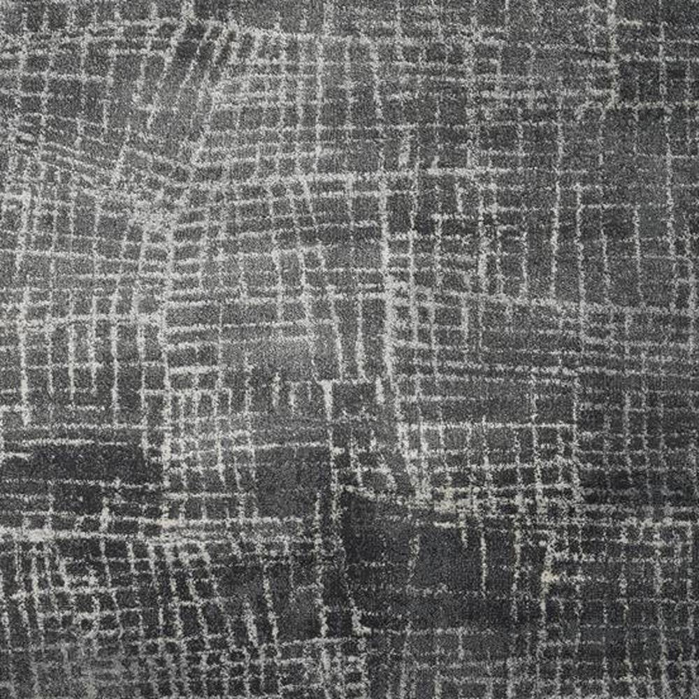 3' X 5' Gray And Dark Gray Abstract Area Rug
