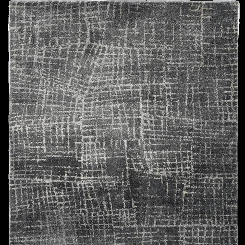 3' X 5' Gray Abstract Area Rug