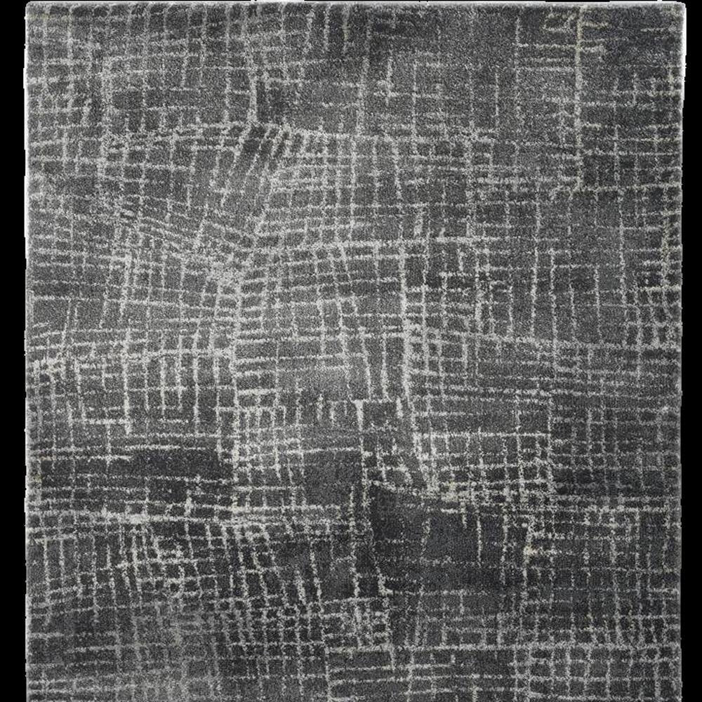 3' X 5' Gray And Dark Gray Abstract Area Rug
