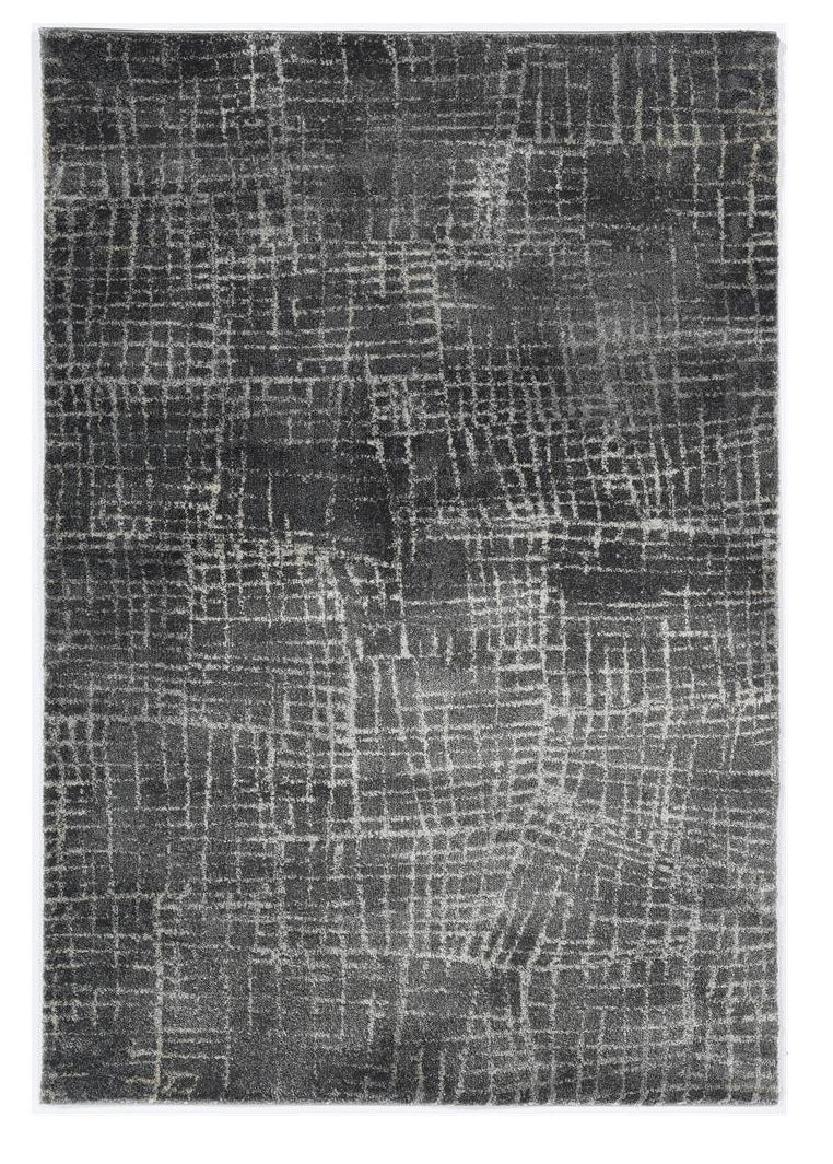 3' X 5' Gray Abstract Area Rug