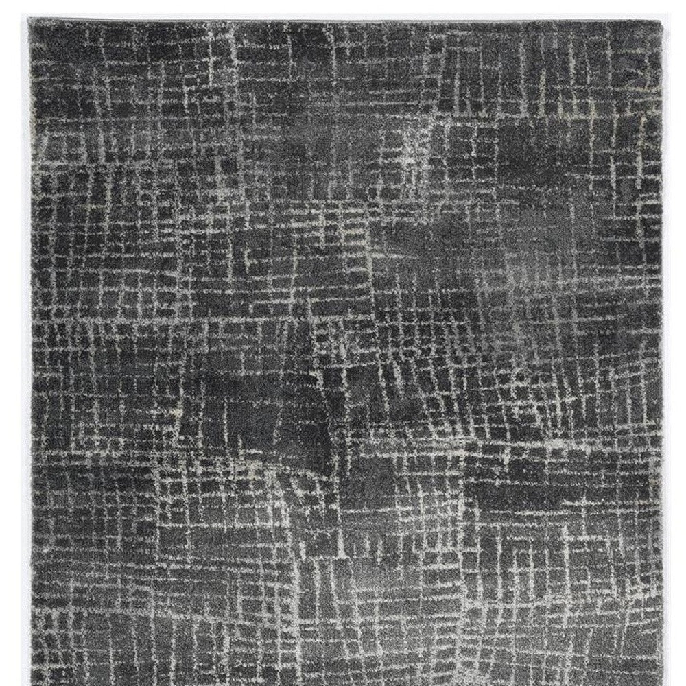 3' X 5' Gray Abstract Area Rug