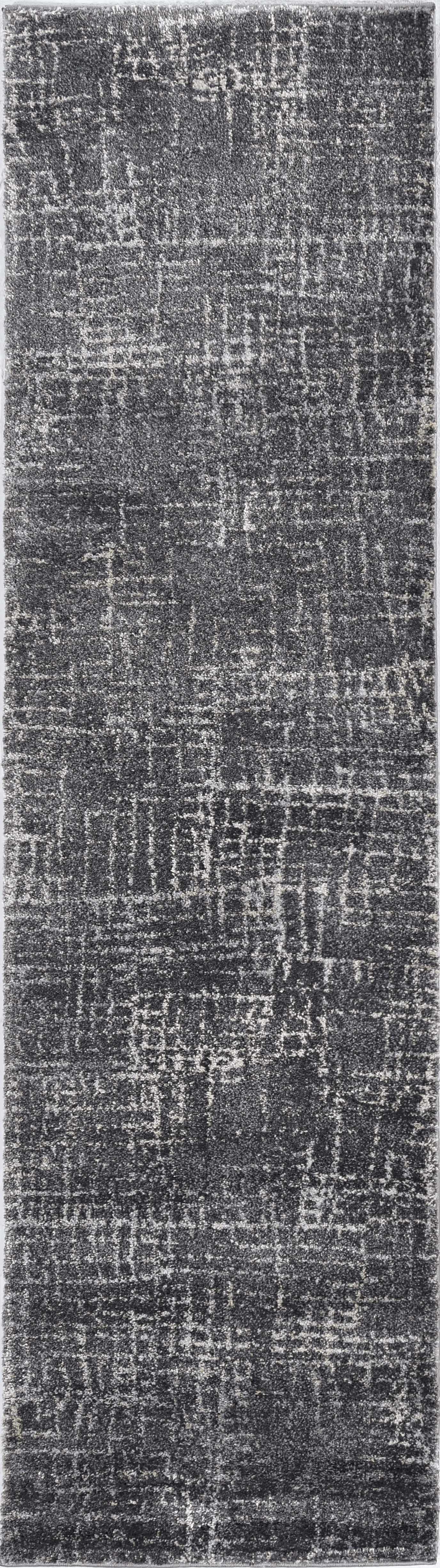 8' X 10' Grey Machine Woven Abstract Scratch Indoor Area Rug