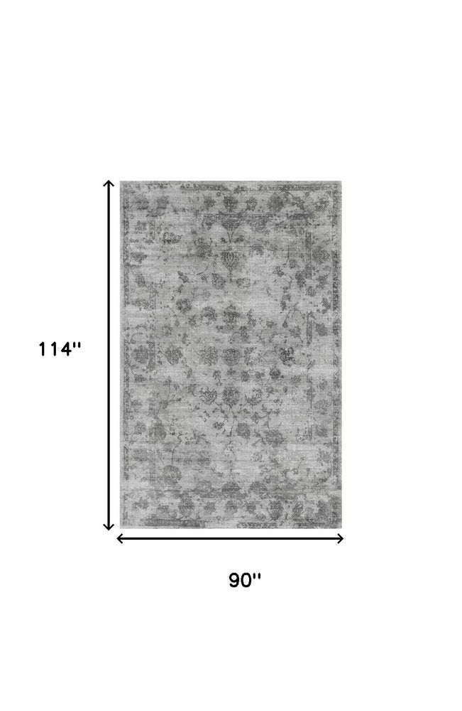 5' X 7' Beige Tan And Gold Abstract Hand Loomed Distressed Area Rug