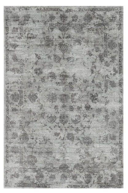 5' X 7' Beige Tan And Gold Abstract Hand Loomed Distressed Area Rug
