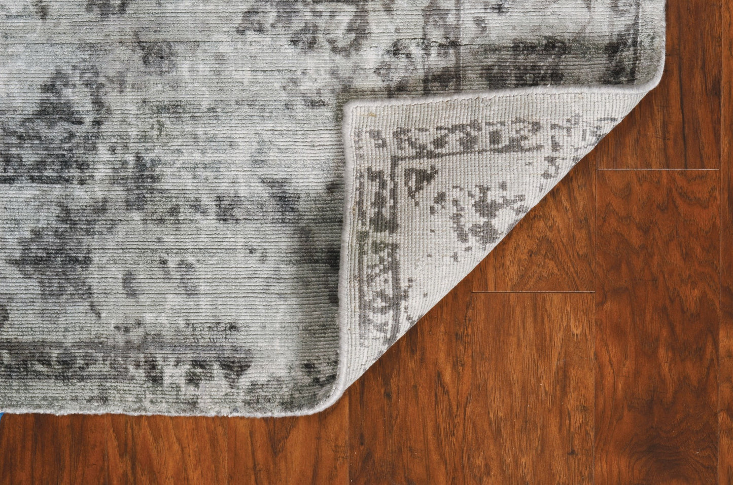 5' X 7' Beige Tan And Gold Abstract Hand Loomed Distressed Area Rug