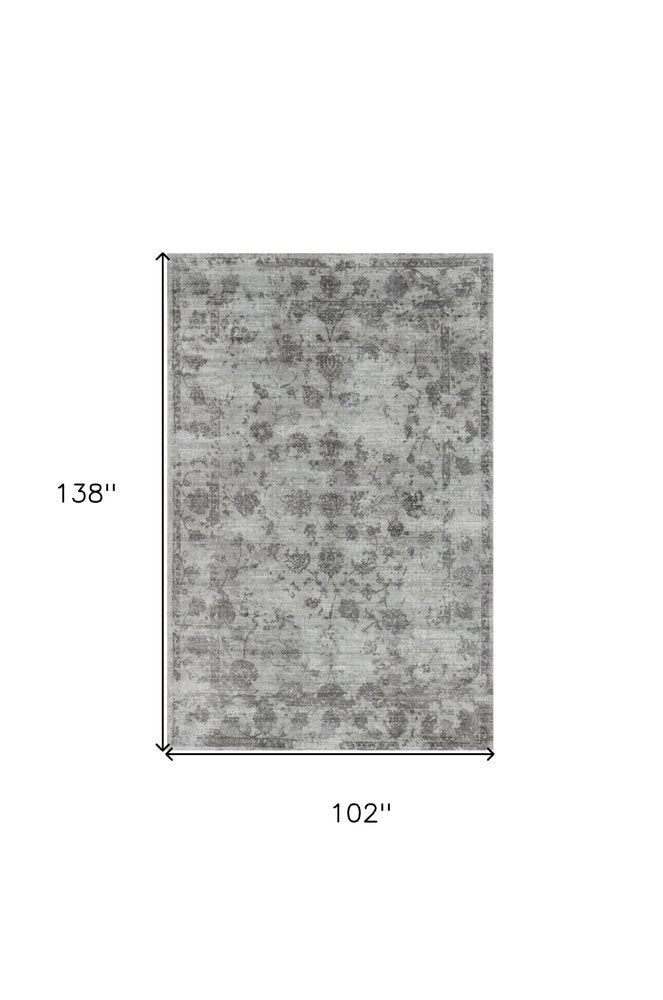 5' X 7' Beige Tan And Gold Abstract Hand Loomed Distressed Area Rug