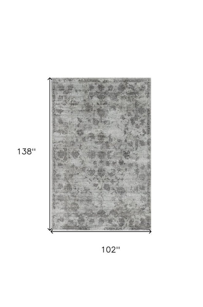 5' X 7' Beige Tan And Gold Abstract Hand Loomed Distressed Area Rug