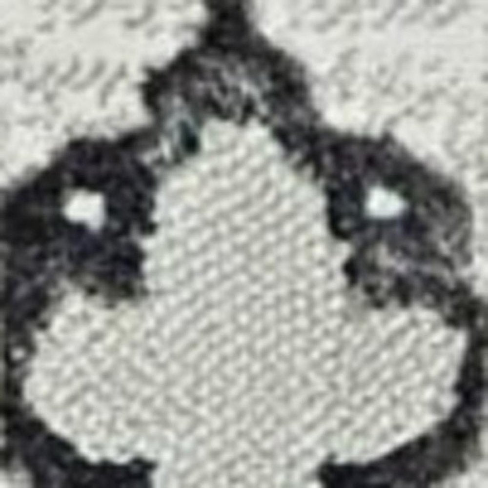 8' X 11' Ivory Gray And Brown Floral Area Rug