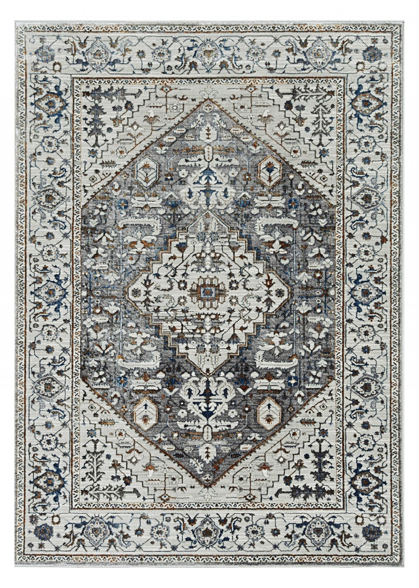 8' X 11' Gray Area Rug