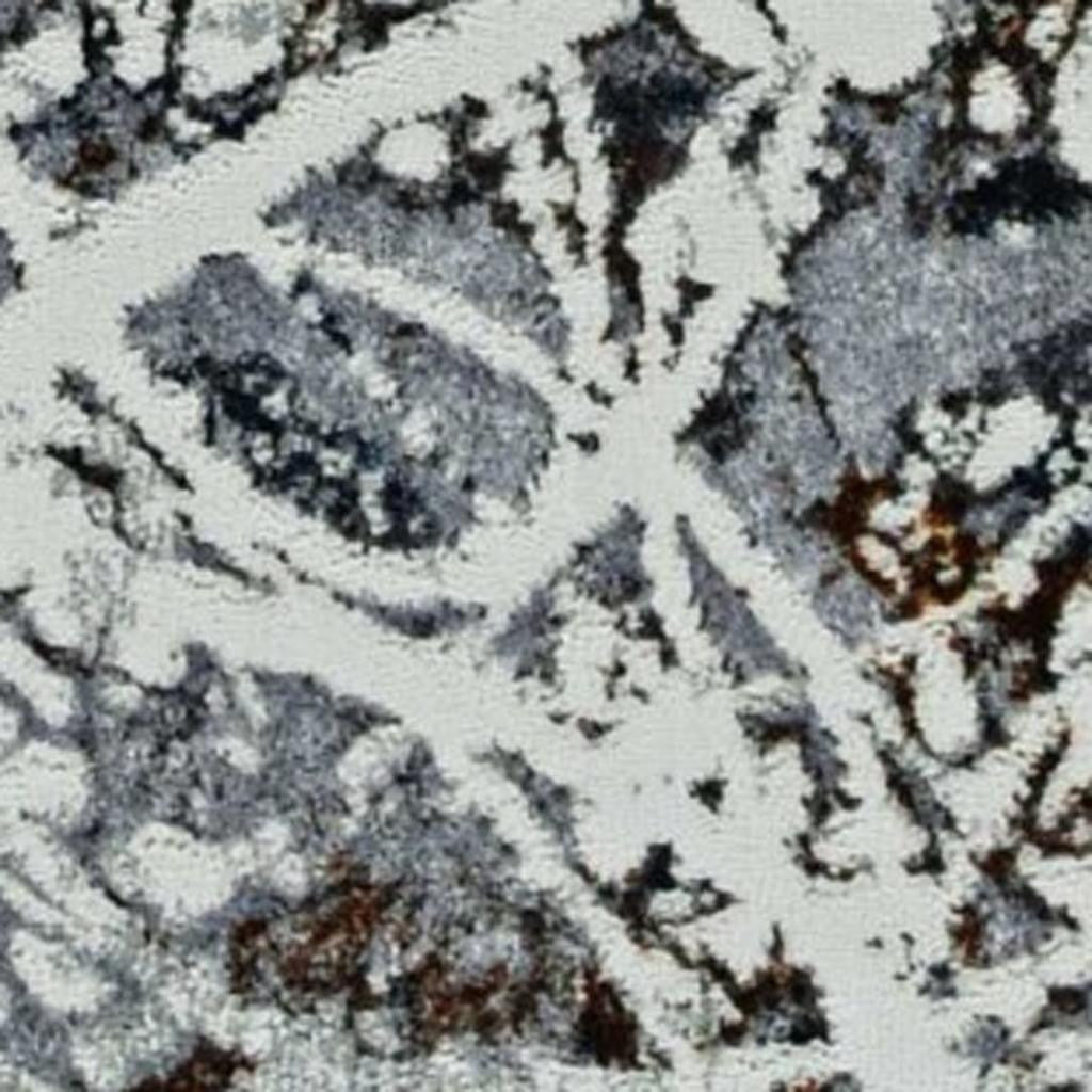 8' X 11' Ivory Gray And Brown Abstract Area Rug