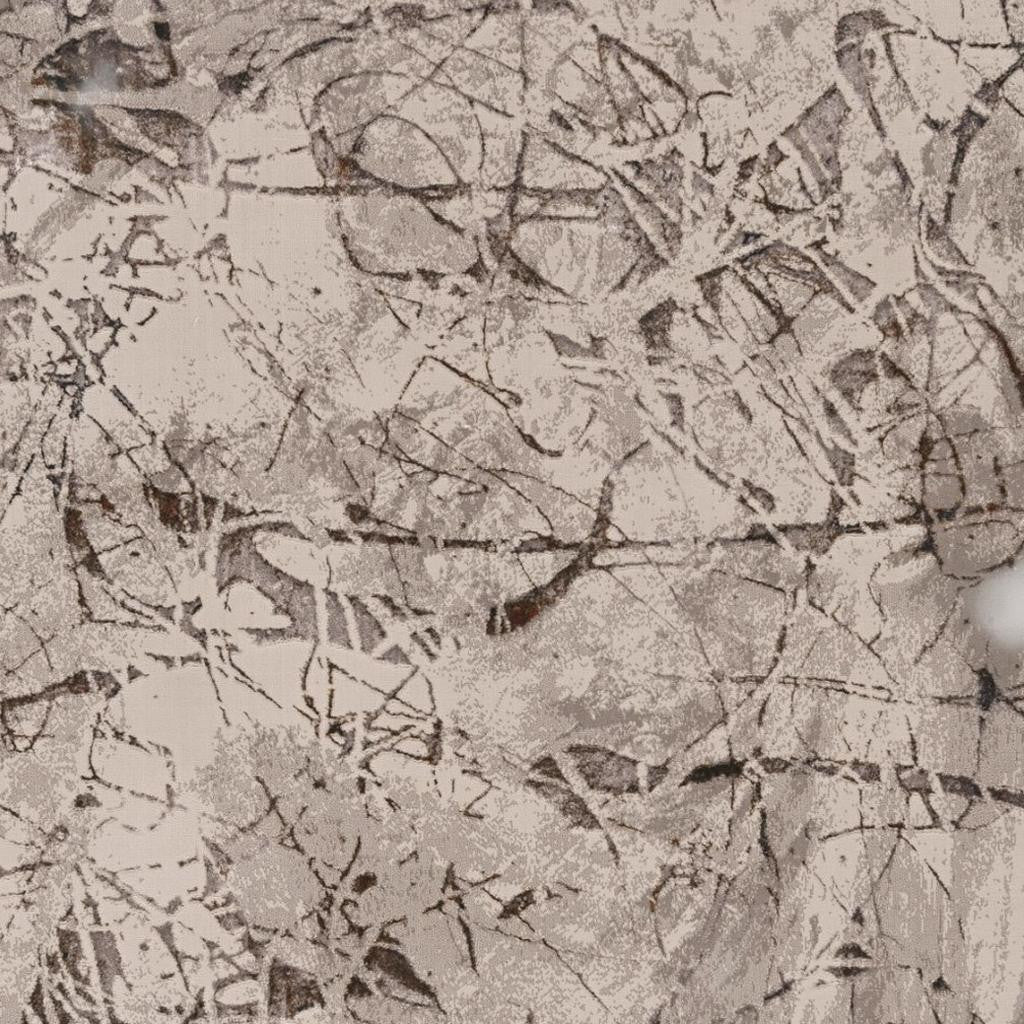 8' X 11' Ivory Gray And Brown Abstract Area Rug