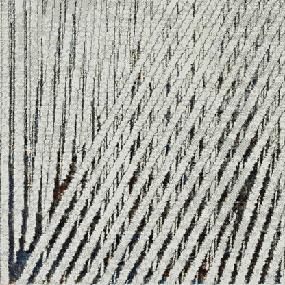 6' X 9' Gray and Ivory Area Rug