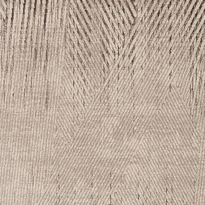 8' X 11' Gray And Ivory Geometric Area Rug