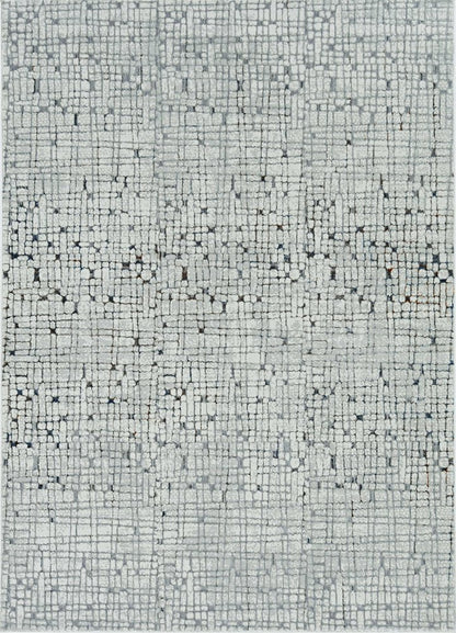 3' X 5' Gray And Black Abstract Area Rug