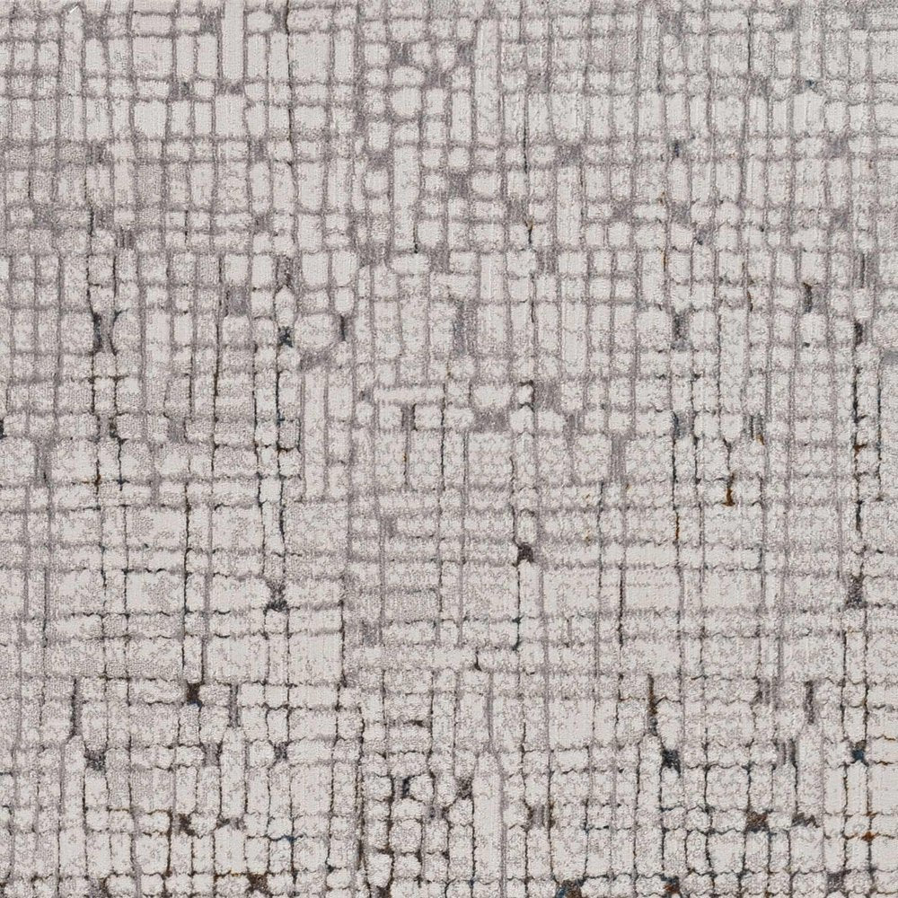 7' Gray And Black Abstract Area Rug