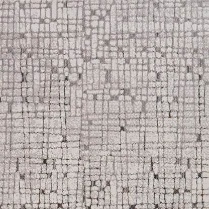 7' Gray And Black Abstract Area Rug