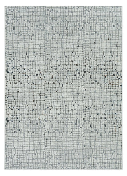 3' X 5' Gray And Black Abstract Area Rug