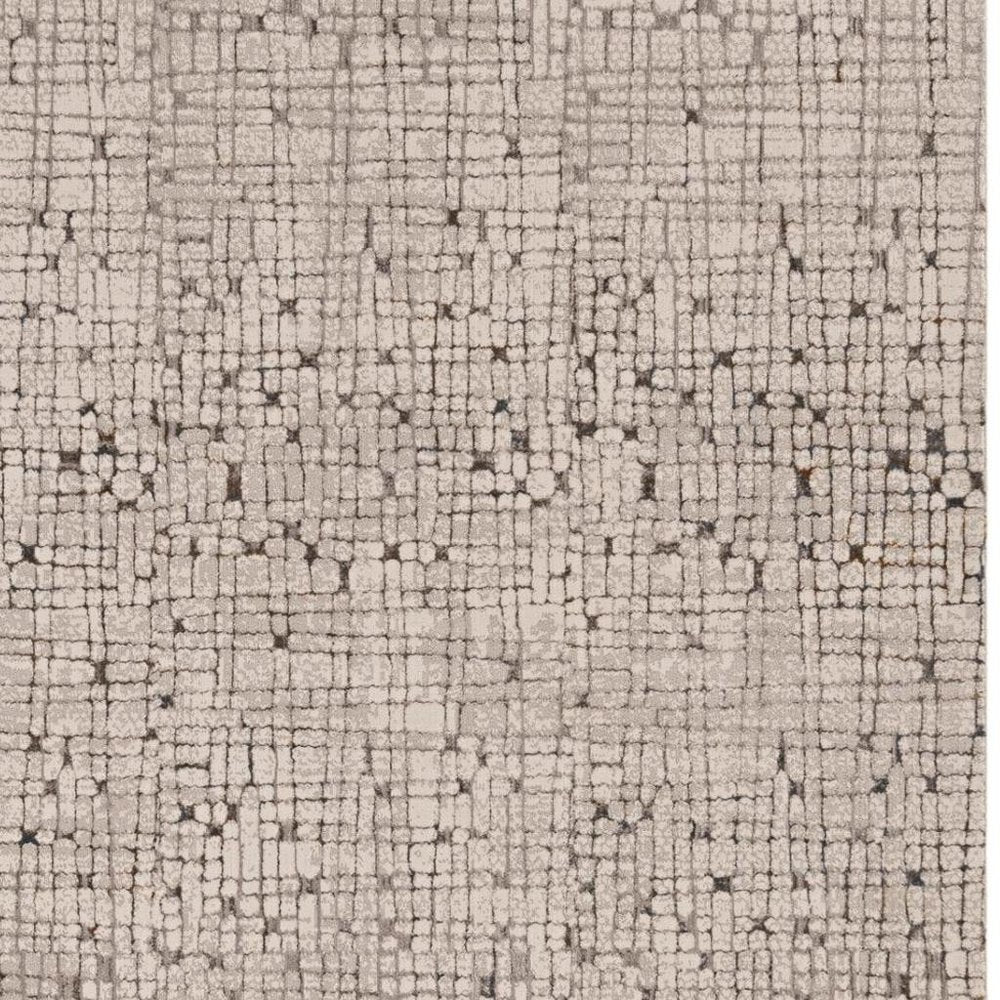 3' X 5' Gray And Black Abstract Area Rug