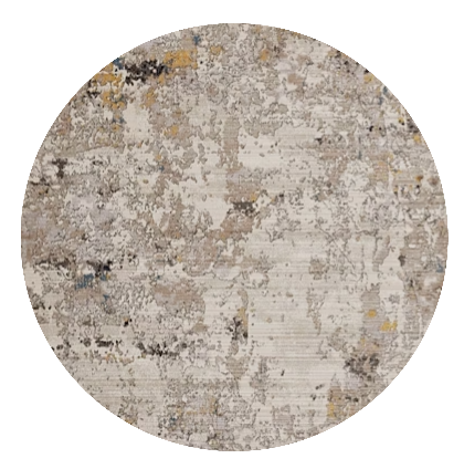 8' Silver Round Area Rug