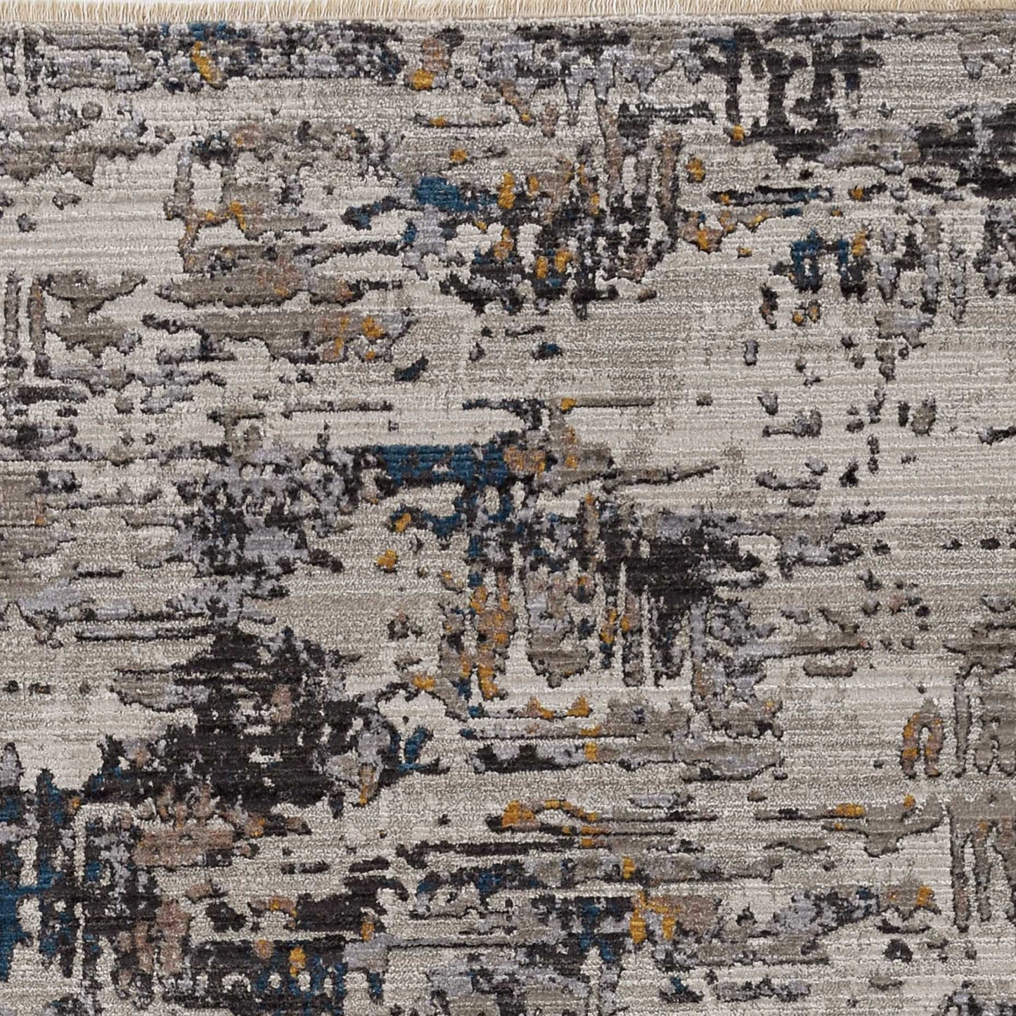 5' X 8' Grey Abstract Transitional Indoor Area Rug