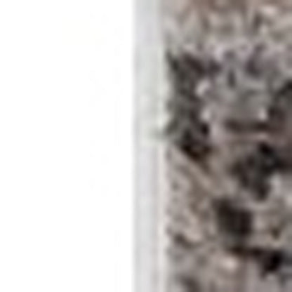 4' X 6' Ivory And Gray Abstract Distressed Area Rug