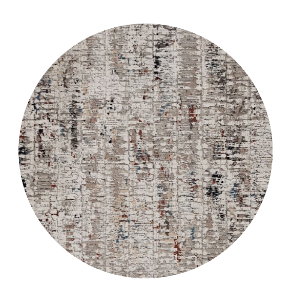 8' Blue Gray Round Area Rug