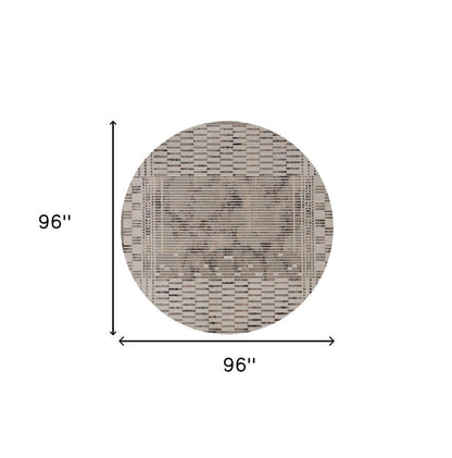 4' X 6' Beige And Brown Abstract Area Rug