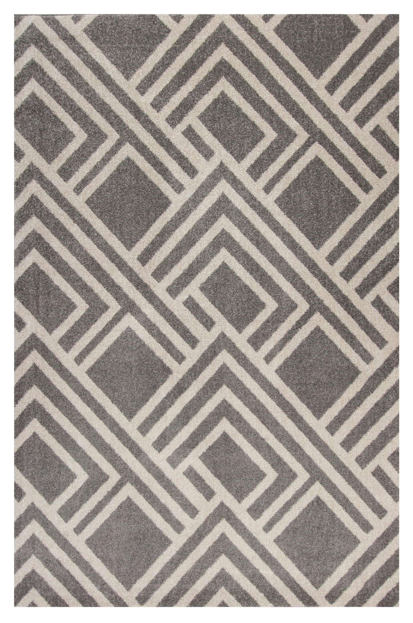 3' X 5' Gray Striped Indoor Outdoor Area Rug