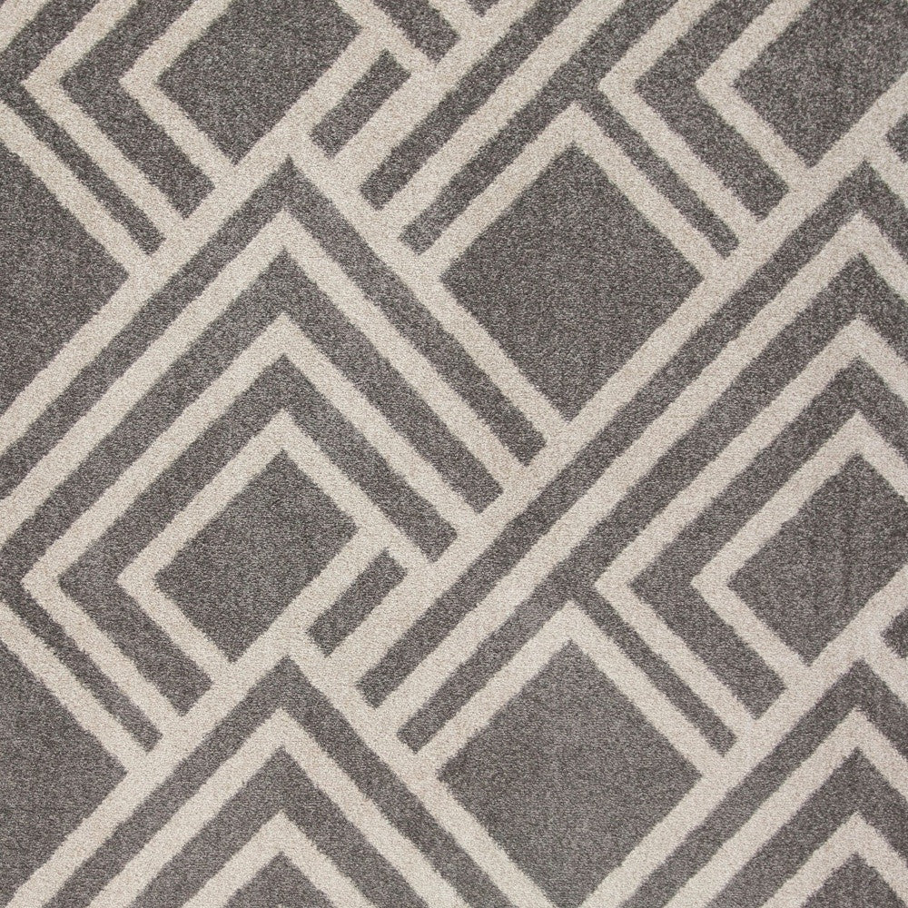 3' X 5' Gray Striped Indoor Outdoor Area Rug