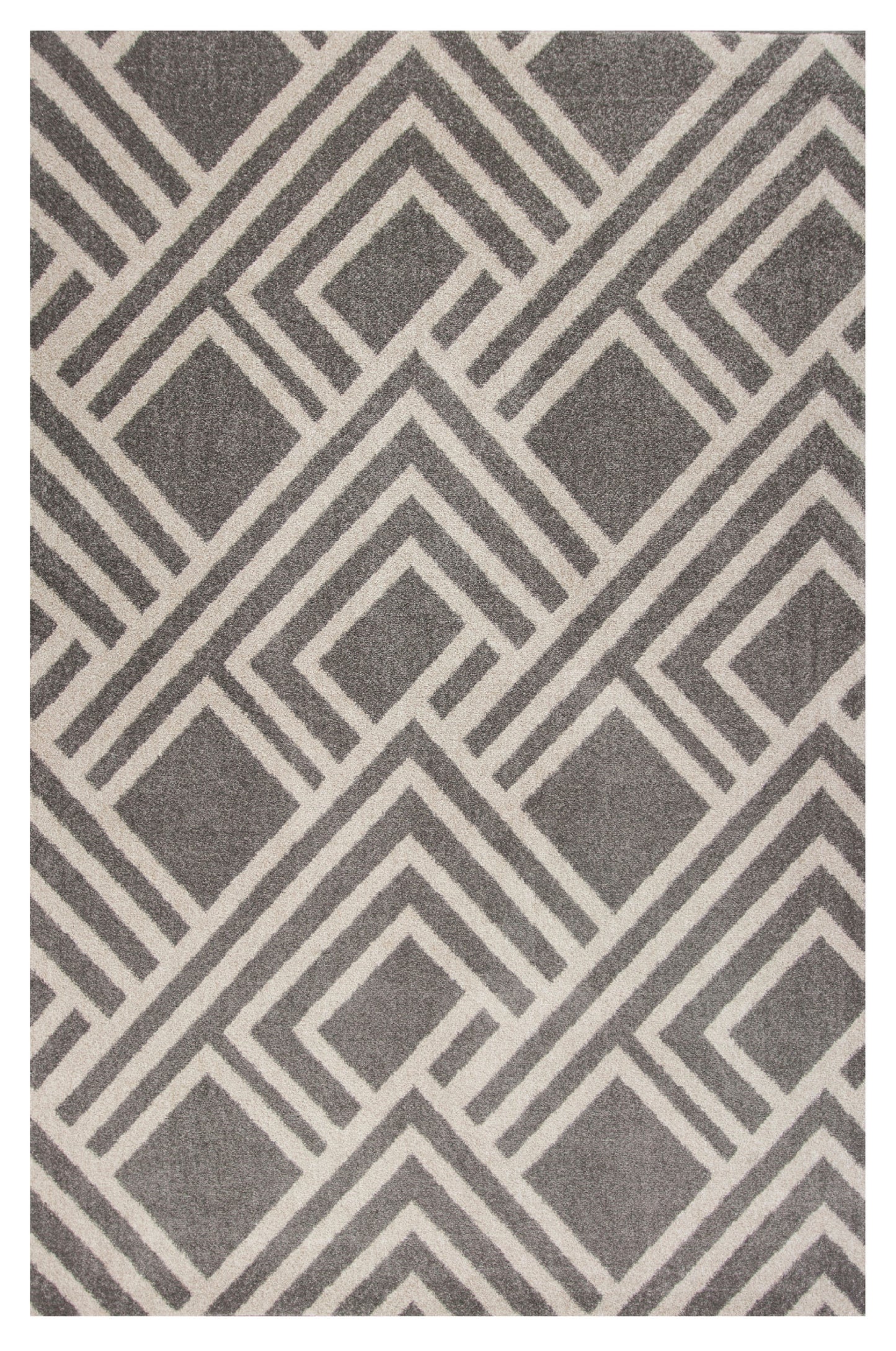 3' X 5' Gray Striped Indoor Outdoor Area Rug