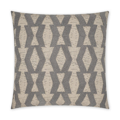 D.V. KAP HOME   24" x 24" Bold Appeal Pillow - Ash Farmhouse, Geometric    - 3750-A-2424
