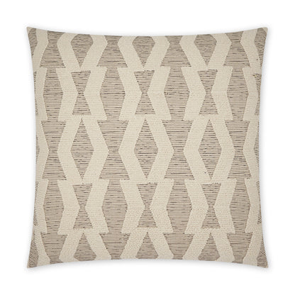 D.V. KAP HOME   24" x 24" Bold Appeal Pillow - Cream Farmhouse, Geometric    - 3750-C-2424