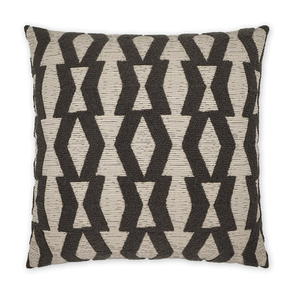 D.V. KAP HOME   24" x 24" Bold Appeal Pillow - Truffle Farmhouse, Geometric    - 3750-T-2424